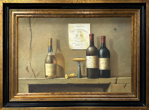 Oil on Canvas Wines Still Life Decorative Painting