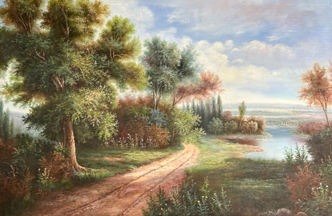 Oil on Canvas Landscape Decorative Painting