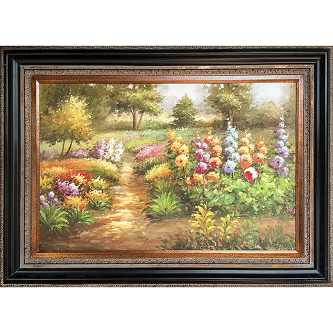 Oil on Canvas Floral Landscape Decorative Painting