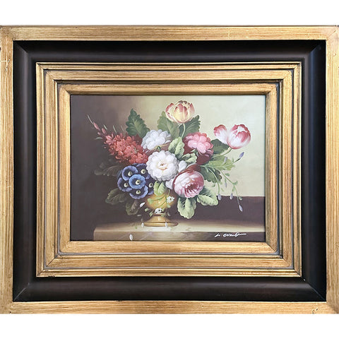 Oil on Canvas Floral Still Life Decorative Painting