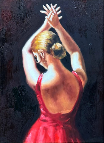 Oil on Canvas Flamenco Dance Decorative Painting