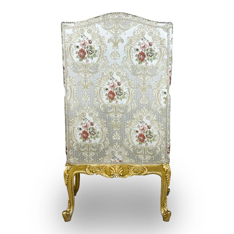 Antique Finish 2 Accent Chairs Gold Leaf