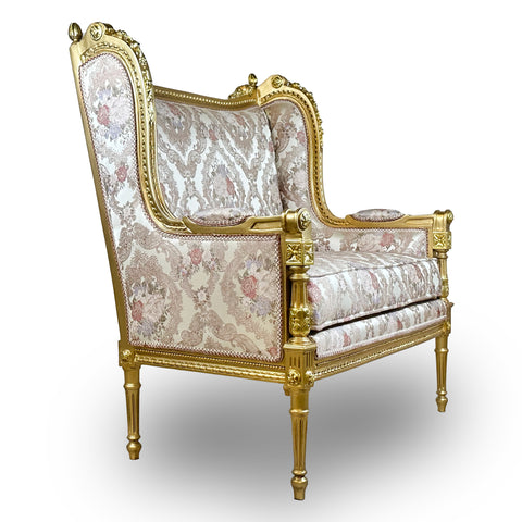 Antique Finish Settee Gold Leaf