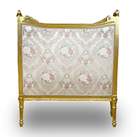 Antique Finish Settee Gold Leaf