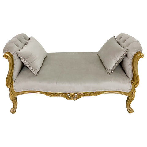 Antique Finish Bench Gold Leaf